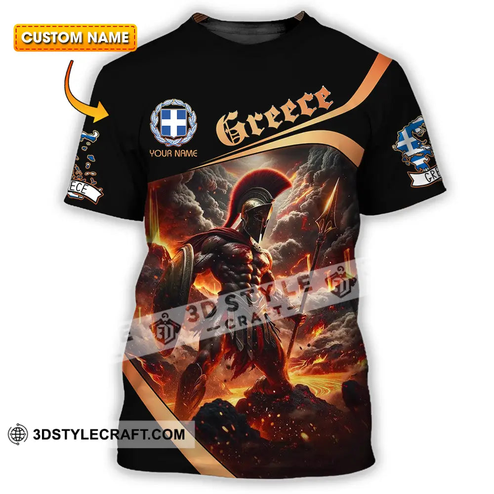 Unisex Shirt - Custom Text Greece T-Shirt