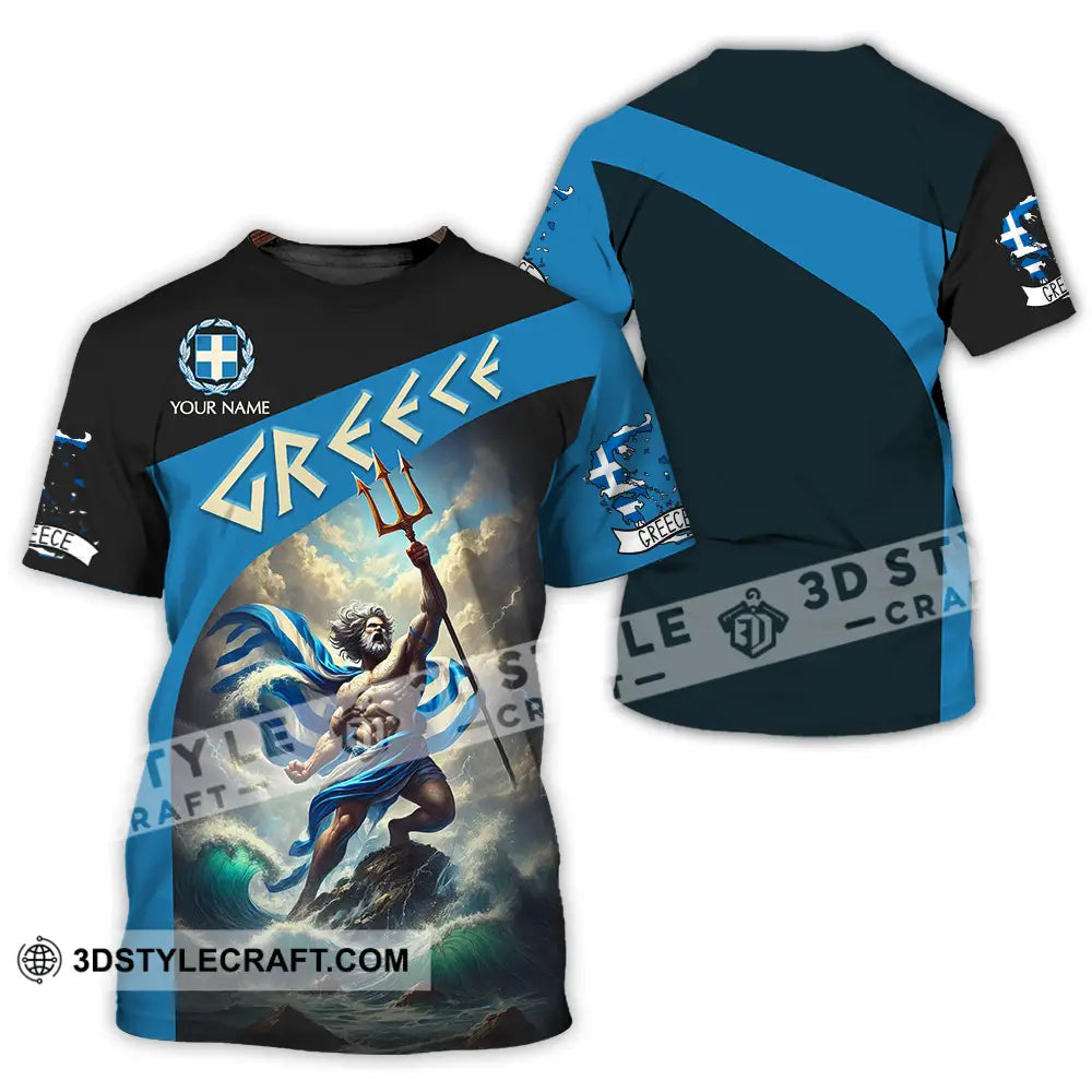 Unisex Shirt - Custom Text Greece T-Shirt / S T-Shirt