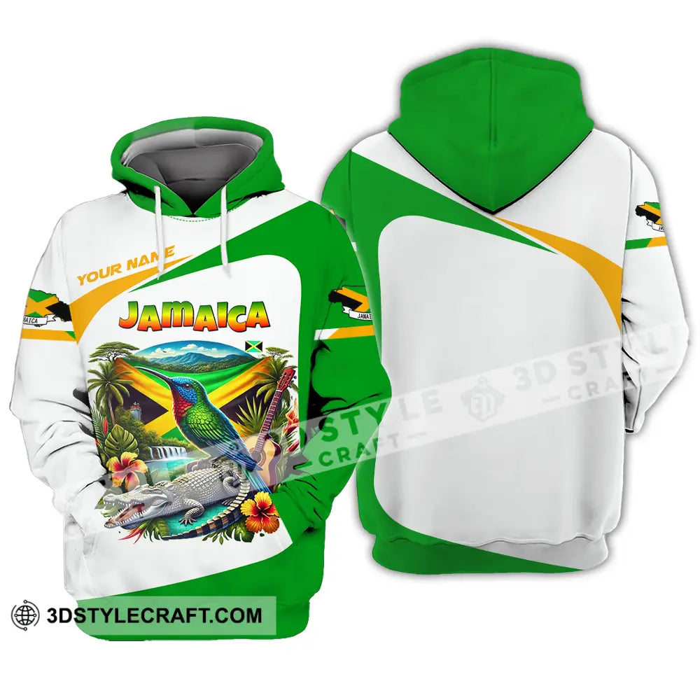 Unisex Shirt - Custom Text Jamaica Hoodie / S T-Shirt