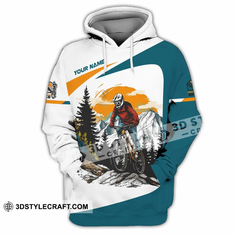 Unisex Shirt - Custom Text Shirt Mountain Bike Shirt Hoodie / S T-shirt