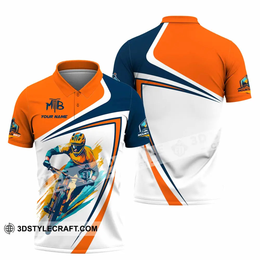 Unisex Shirt - Custom Text Shirt Mountain Bike Shirt Polo Shirt / S T-shirt