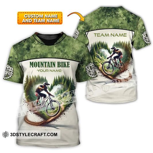 Unisex Shirt - Custom Text Shirt Mountain Bike Shirt T-shirt
