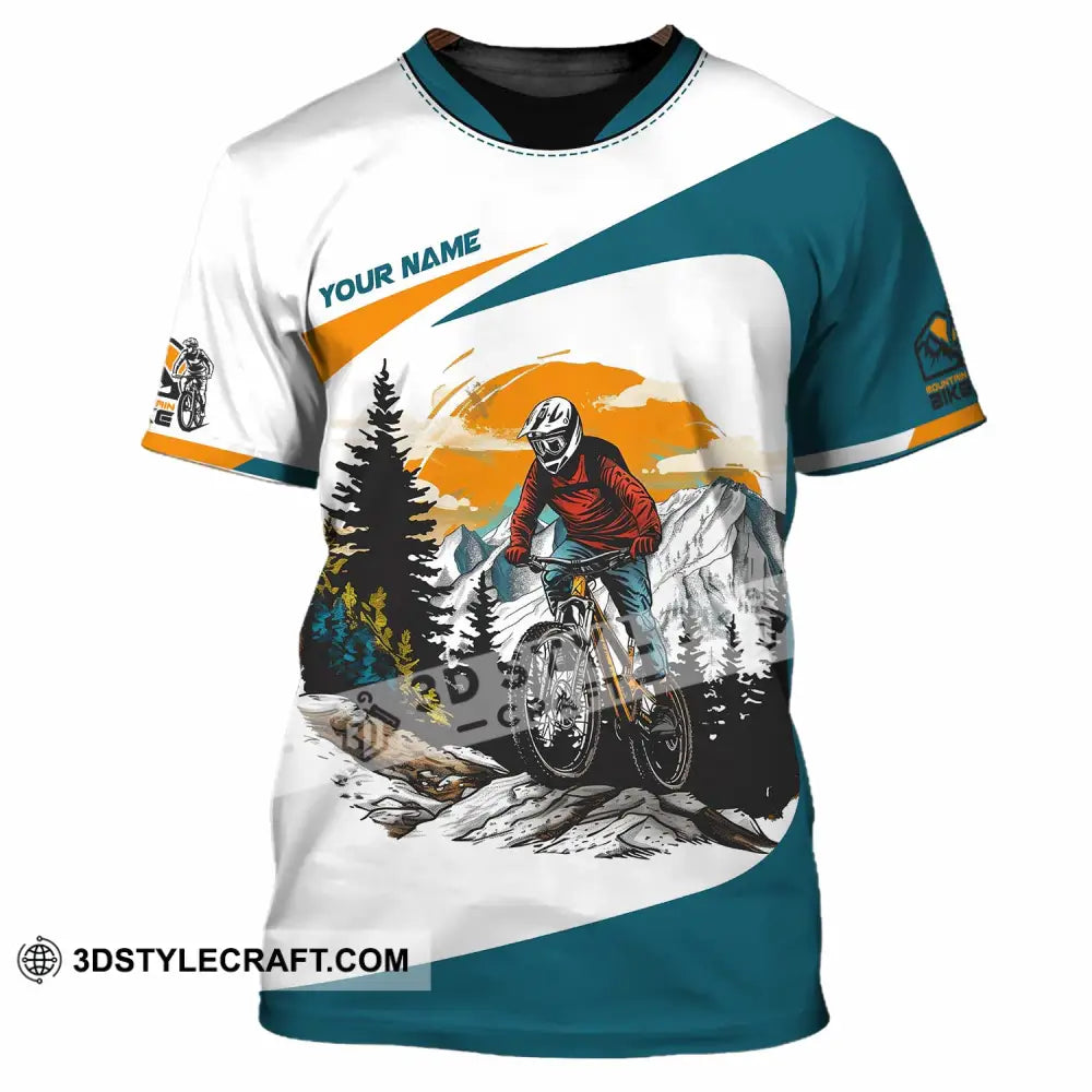 Unisex Shirt - Custom Text Shirt Mountain Bike Shirt T-Shirt / S T-shirt