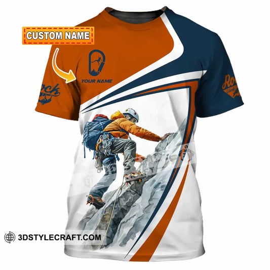 Unisex Shirt - Custom Text Shirt Rock Climb T-shirt