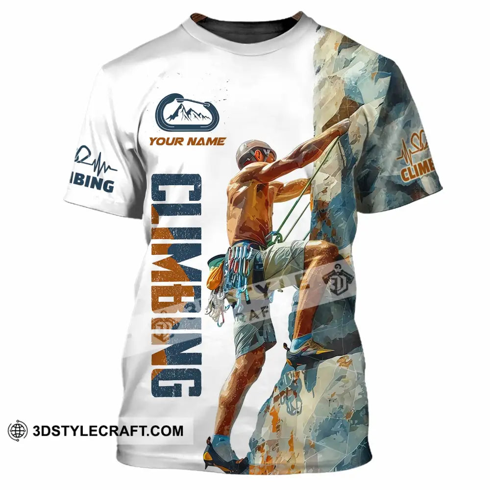 Unisex Shirt - Custom Text Shirt Rock Climbing T-Shirt / S T-shirt