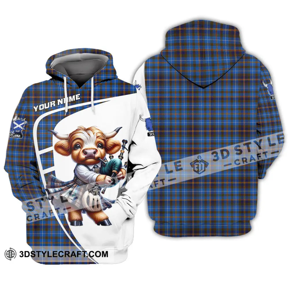 Unisex Shirt - Custom Text Shirt Scotland Highland Cow Shirt Hoodie / S T-shirt