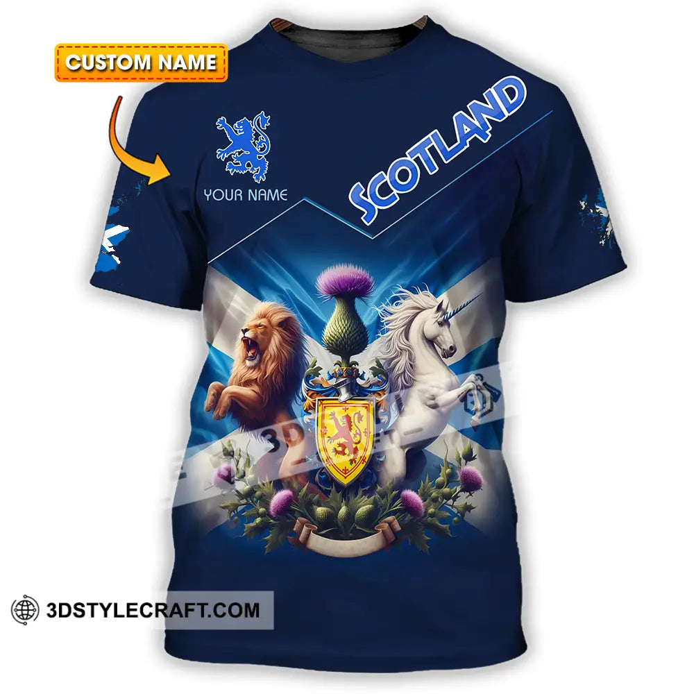Unisex Shirt - Custom Text Shirt Scotland Shirt T-shirt