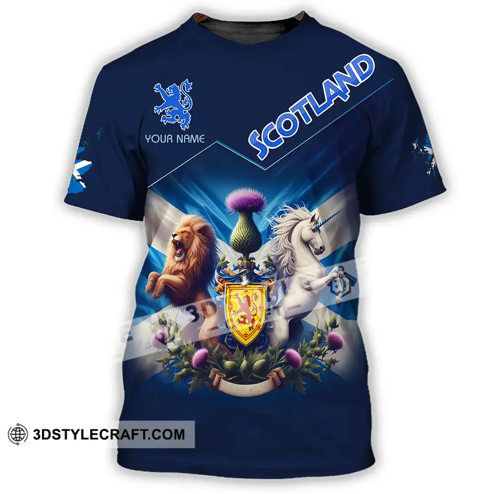 Unisex Shirt - Custom Text Shirt Scotland Shirt T-Shirt / S T-shirt