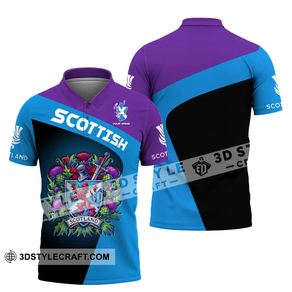 Unisex Shirt - Custom Text Shirt Scottish Shirt Polo Shirt / S T-shirt