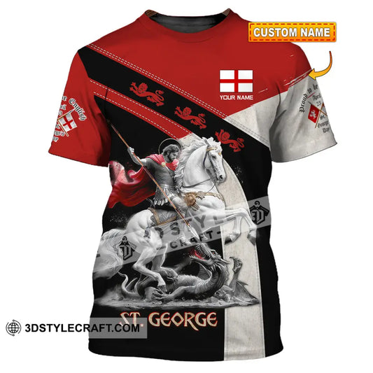 Unisex Shirt - Custom Text Shirt ST.George Templar Knight England Shirt T-shirt
