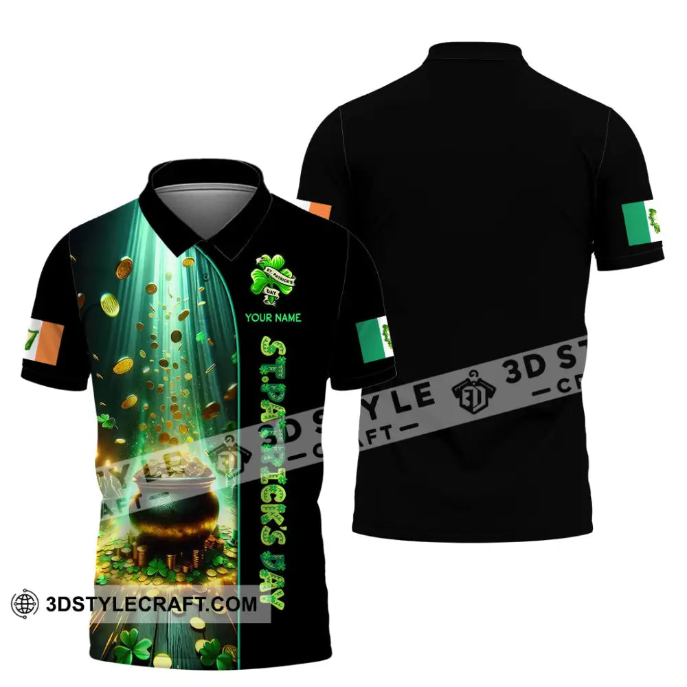 Unisex Shirt - Custom Text St.patrick’s Day Polo / S T-Shirt