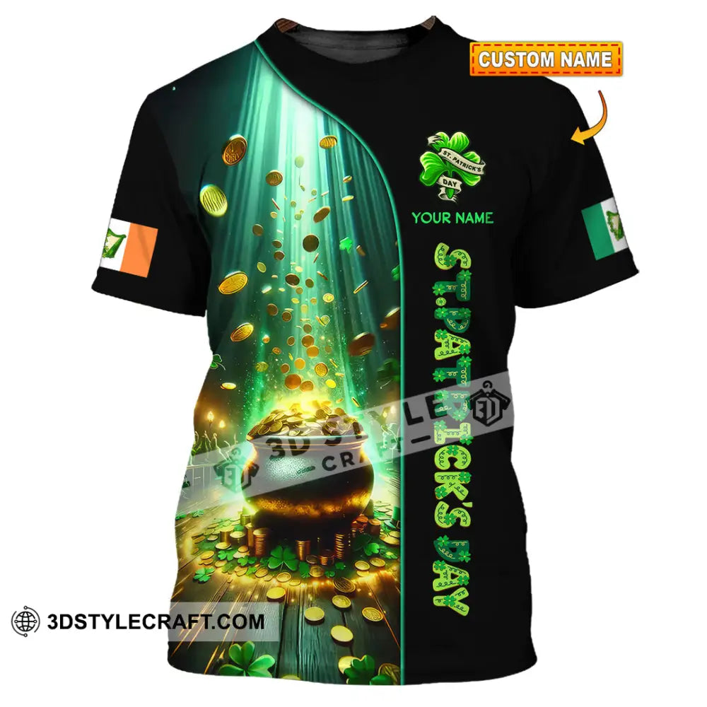 Unisex Shirt - Custom Text St.patrick’s Day T-Shirt