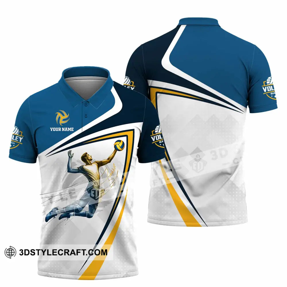 Unisex Shirt - Custom Text Volleyball Polo / S T-Shirt