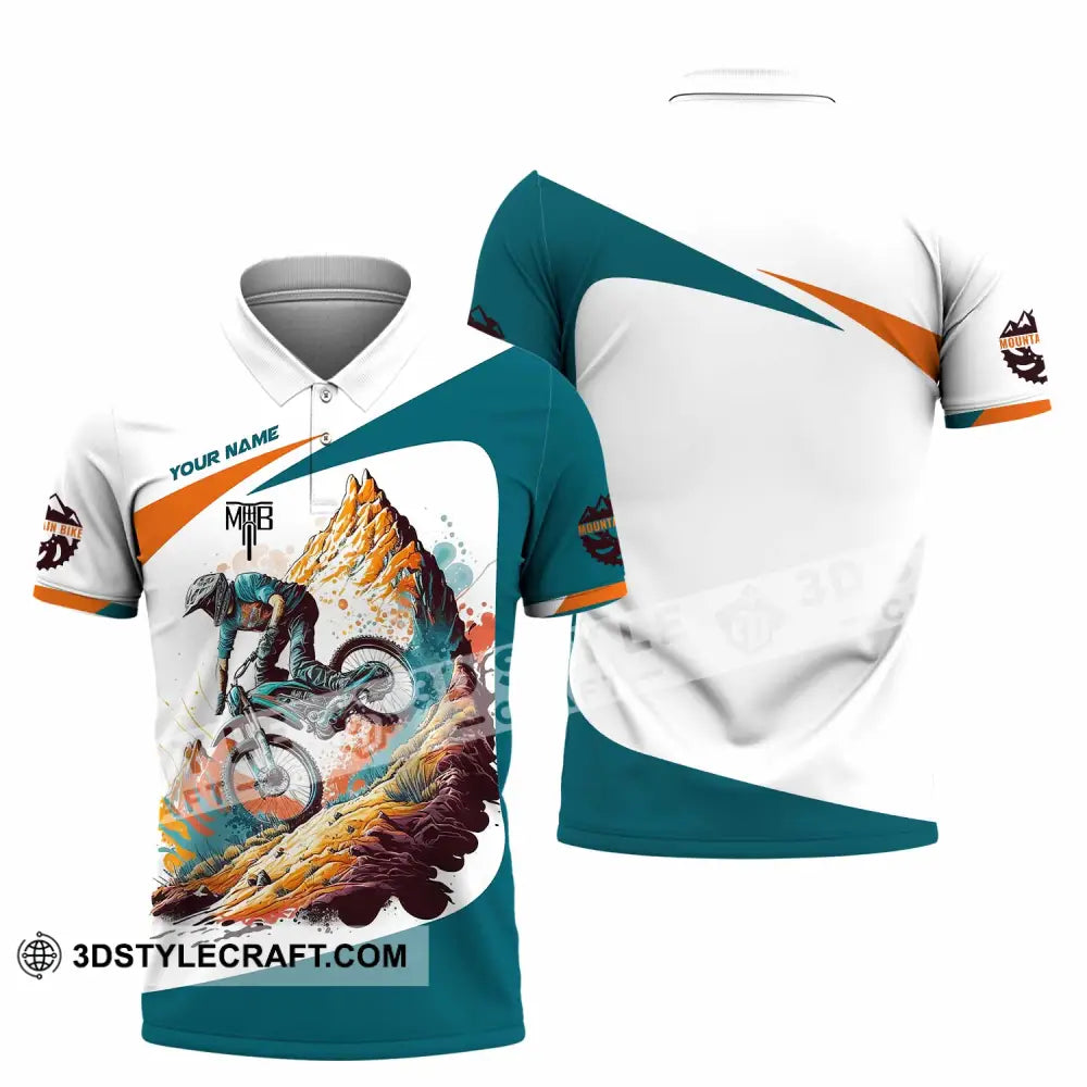 Unisex Shirt - Custom The Mountain Bike MTB Shirt Polo Shirt / S T-shirt
