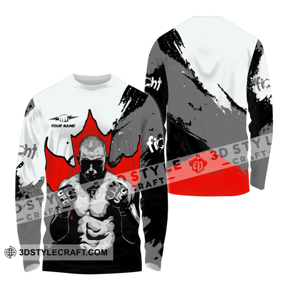 Unisex Shirt - Custom Try Your Hard Fight Man Sport Shirt Long Sleeve Shirt / S T-shirt