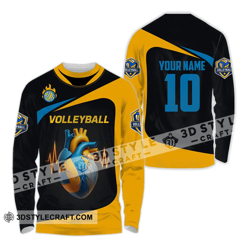 Unisex Shirt - Custom Volleyball Shirt Long Sleeve Shirt / S T-shirt