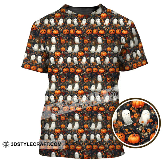 Unisex Shirt Halloween Design Ghost Pumpkin Shirt T Shirt / S T shirt