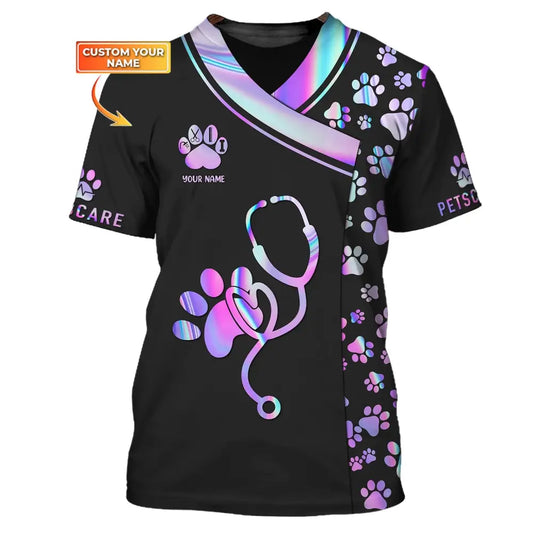 Unisex Shirt Pet Grooming Care Hoodie Sportwear T-Shirt / S