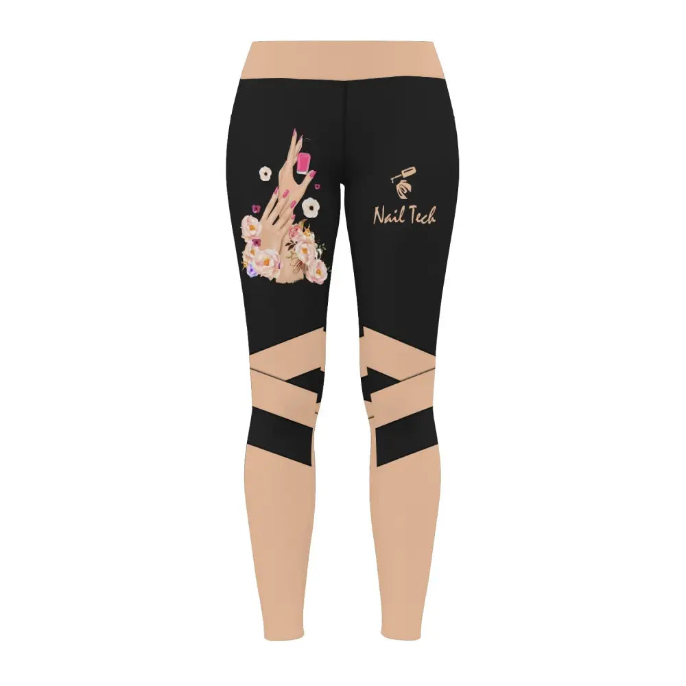 Women Clothing Nail Tech Sportwear Legging Pants For