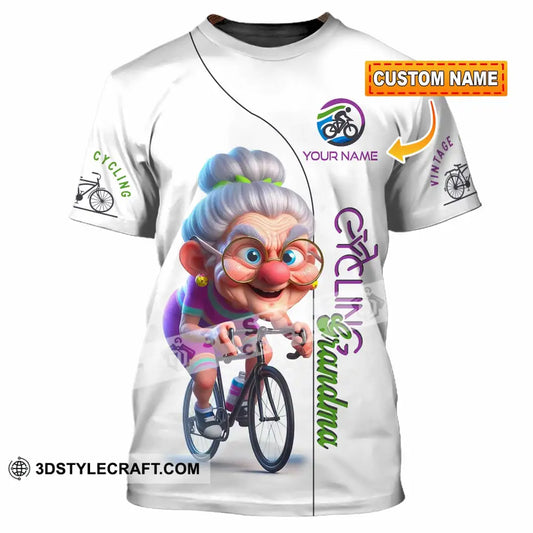 Women Shirt - Custom Cycling Grandma Sports Shirt T-shirt