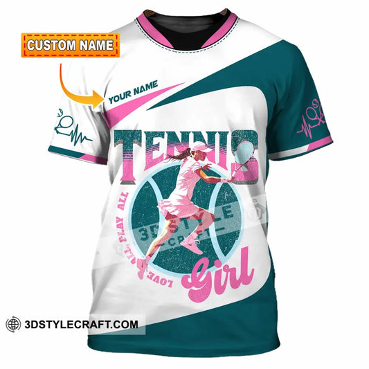 Women Shirt - Custom Love All Play All Tennis Lover Shirt T-shirt