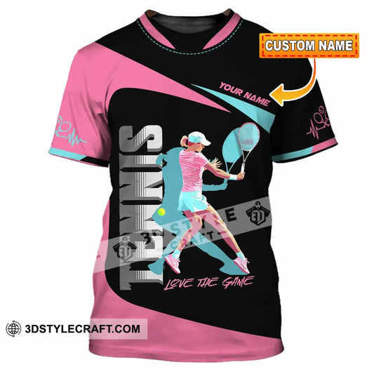Women Shirt - Custom Love The Game Tennis Lover Shirt T-shirt