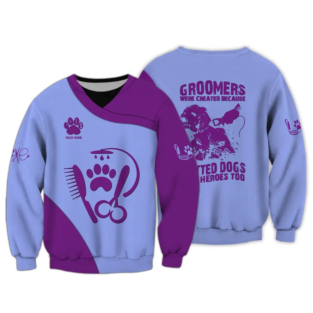 Women Shirt Groomer Life Hoodie Sportwear Long Sleeve / S T-Shirt