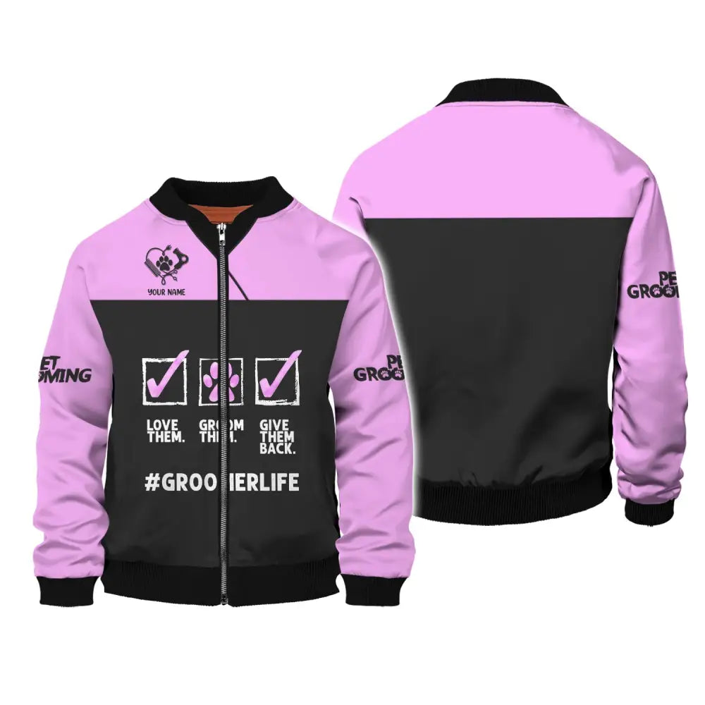 Women Shirt Groomer Life Hoodie Sportwear T-Shirt