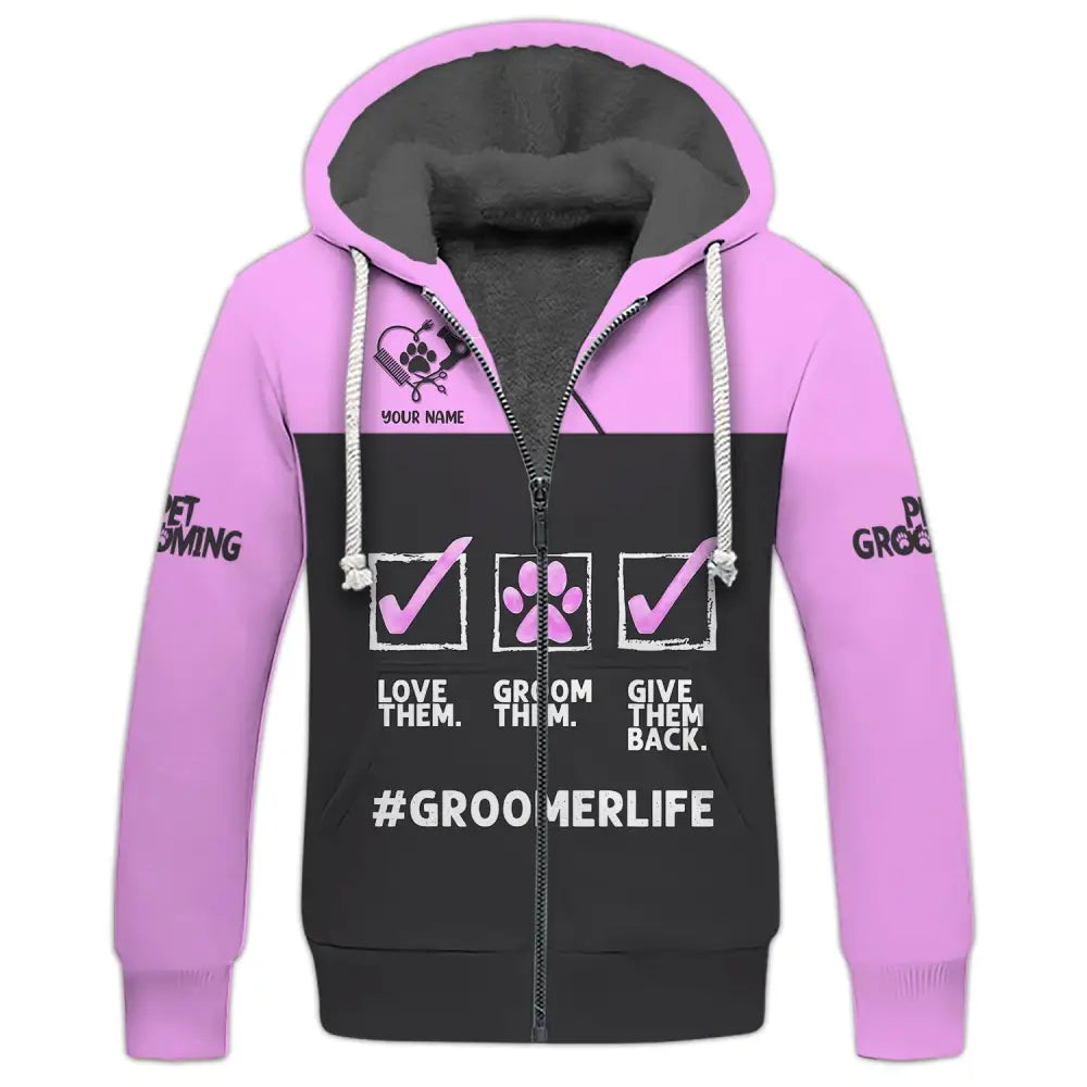 Women Shirt Groomer Life Hoodie Sportwear T-Shirt