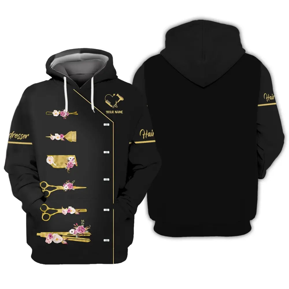 Women Shirt Hair Stylist Hairdresser Hoodie Sportwear / S T-Shirt