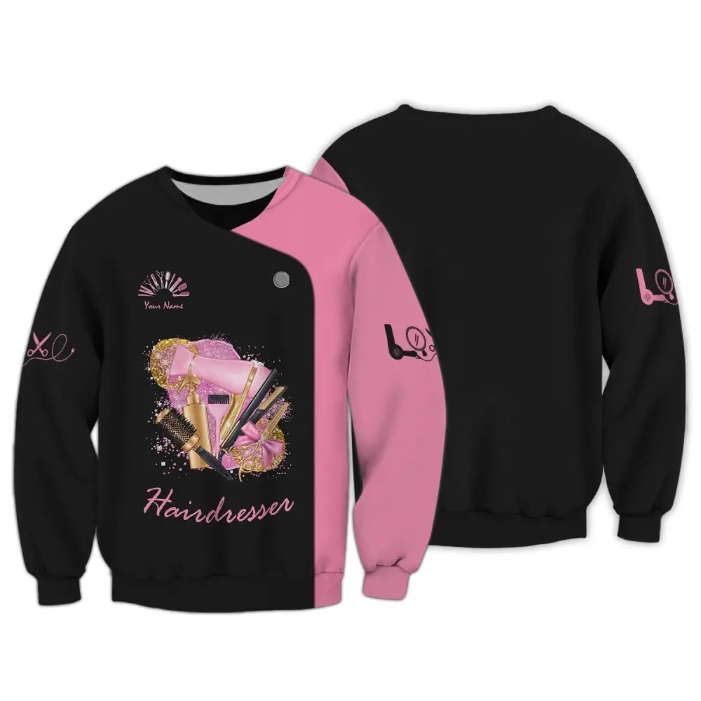 Women Shirt Hair Stylist Hairdresser Sportwear Long Sleeve / S T-Shirt