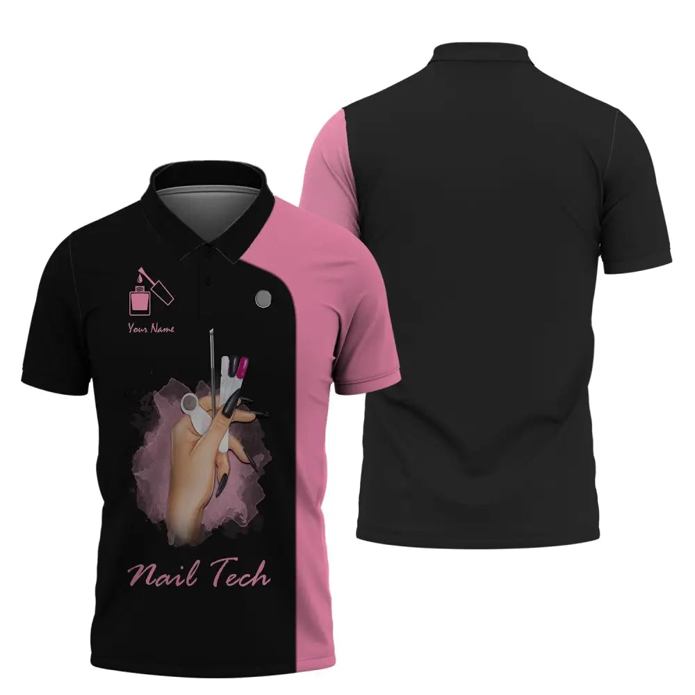 Women Shirt Nail Technician Tech Sportwear Polo / S T-Shirt