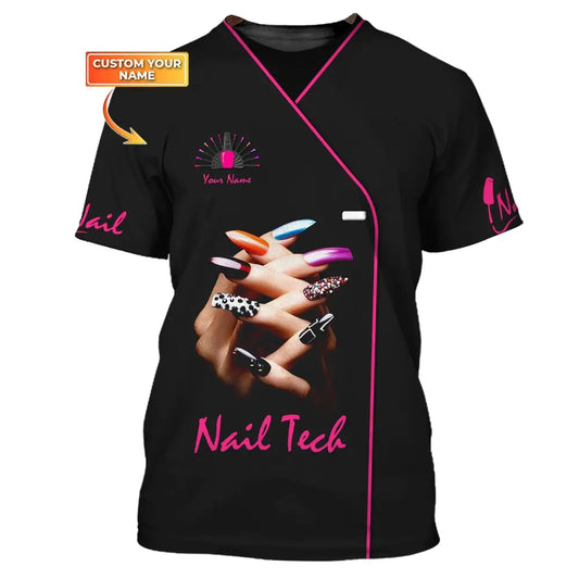Women Shirt Nail Technician Tech Sportwear T-Shirt / S