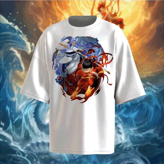 Nezha And Ao Bing Basic Design Sweatshirt style option 1