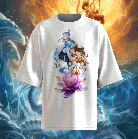 Nezha And Ao Bing Basic Design Hoodie style option 1