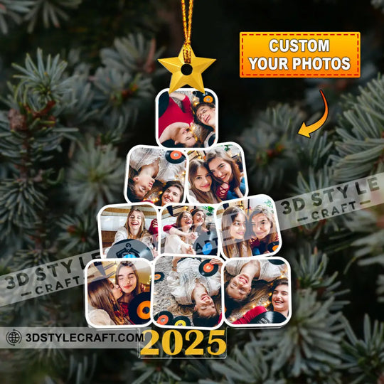 9 Photos Christmas Tree, Home Decor, Christmas Ornament, Personalized Ornament style option 1