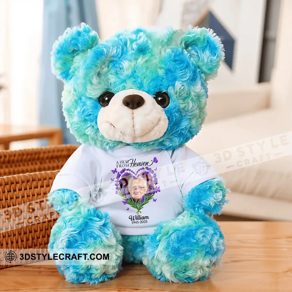 A Hug From Heaven Bear Personalized Teddy Bear Shirt Blue / 9’’ / No Graduate Teddy Bear Shirt