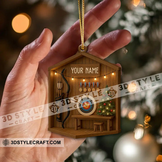 Archery, Home Decor, Christmas Ornament, Personalized Ornament style option 2