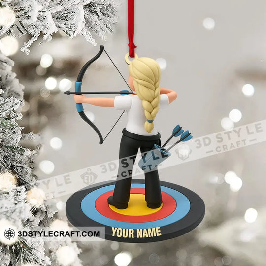 Archery Lover Home Decor, Christmas Ornament, Personalized Ornament style option 4