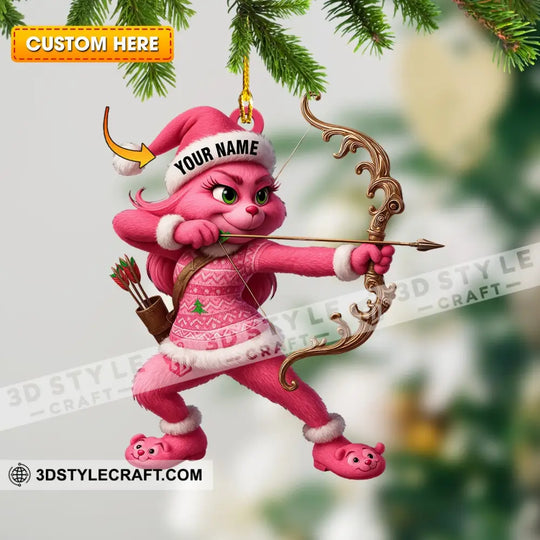 Archery Lover Home Decor, Christmas Ornament, Personalized Ornament style option 1