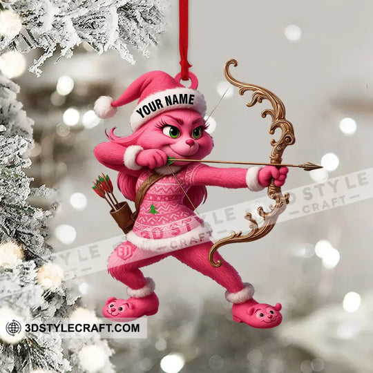 Archery Lover Home Decor, Christmas Ornament, Personalized Ornament style option 4