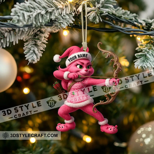 Archery Lover Home Decor, Christmas Ornament, Personalized Ornament style option 3
