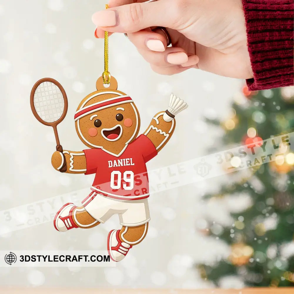 Badminton Home Decor Christmas Ornament Personalized Ornament Ornament