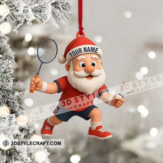 Badminton Home Decor, Christmas Ornament, Personalized Ornament style option 4