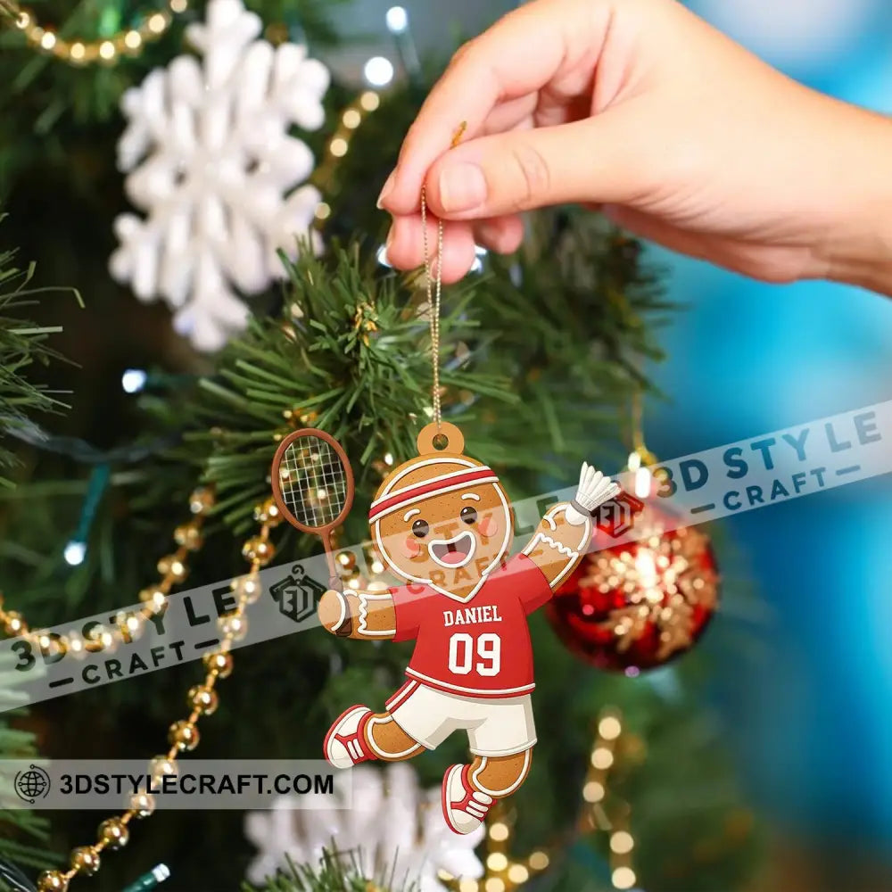 Badminton Home Decor Christmas Ornament Personalized Ornament Ornament