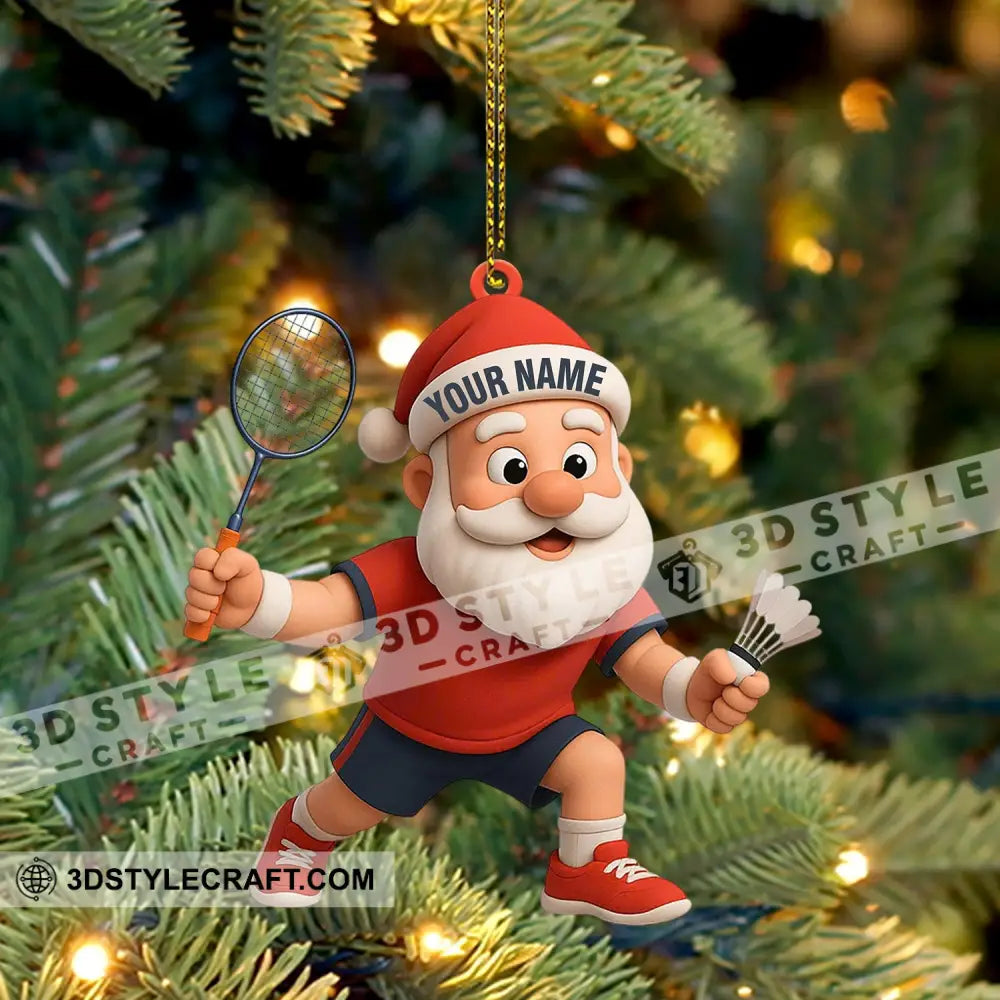 Badminton Home Decor Christmas Ornament Personalized Ornament Ornament