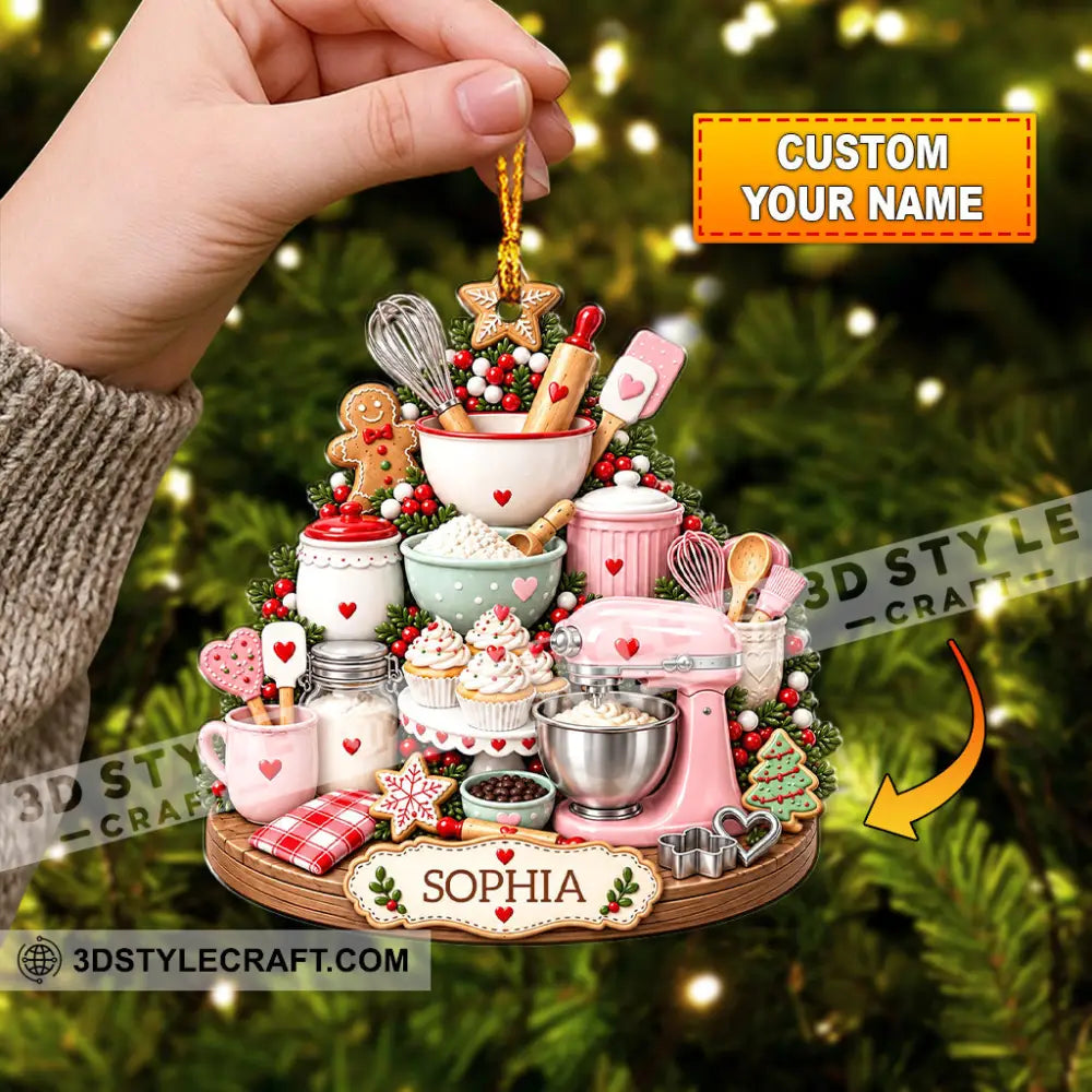 Baker Home Decor Christmas Ornament Personalized Ornament - Ornament