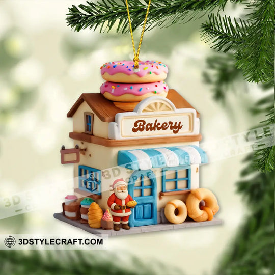 Bakery Christmas, Home Decor, Christmas Ornament, Personalized Ornament style option 4
