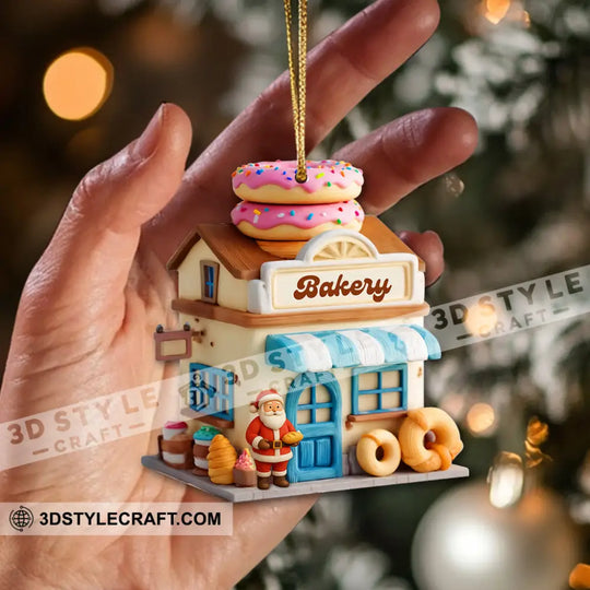 Bakery Christmas, Home Decor, Christmas Ornament, Personalized Ornament style option 2