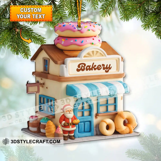 Bakery Christmas, Home Decor, Christmas Ornament, Personalized Ornament style option 1